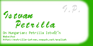 istvan petrilla business card
